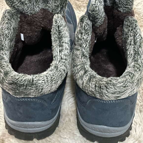 Women's Fashion Walking Shoes Hook Loop Outdoor Winter Warm Fur Lined Snow Boots - Picture 3 of 12